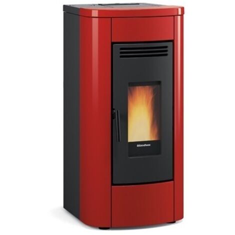 Poêle à granules - EXTRAFLAME Klaudia 5.0 8 kW Bordeaux (1/3)