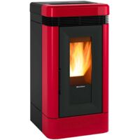 Extraflame – Poêle à granulés céramique canalisable 13 kW – Autonomie 27 kg – Évacuation arrière – Classe A+ – Wi-Fi intégré pour contrôle à distance - PLUS 13 KW