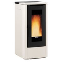 Extraflame – Poêle à granulés canalisable 12 kW – Double canalisation jusqu'à 8m – Évacuation des fumées supérieur/arrière – Classe énergétique A+