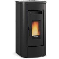 Extraflame – Poêle à granulés canalisable 8 kW – Rendement 92.5 % – Ventilation frontale avec fonction Confort – Évacuation des fumées arrière/supérieure
