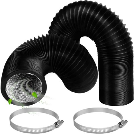 Yrichtra Abluftschlauch 100mm 2,5m - Schallgedämmt Für Trockner & Dunstabzug