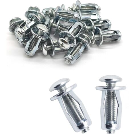 30 Stück Hohlraum Metallanker M5x25 - Schwerlast Dübel Für Gipskarton & Hohltüren