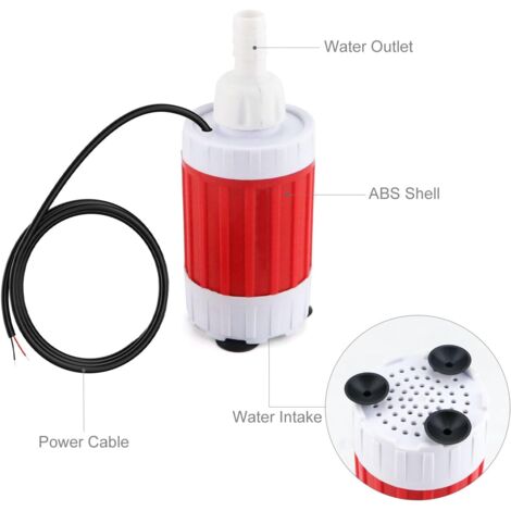 Schmutzwasserpumpe 8000l/h DEKO 400W Tauchpumpe Schmutzwasser - 8000 L/h, Max. 7m Tiefe, Für Garten, Teich, Keller Teichpumpe Flachsaugend