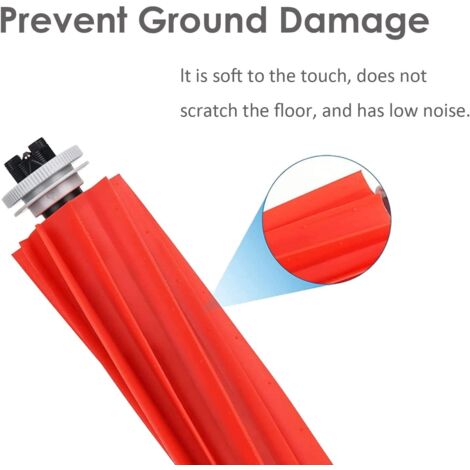 Roborock Hauptbürsten Ersatz - 2 Stück Gummibürsten Für Staubsaugerroboter