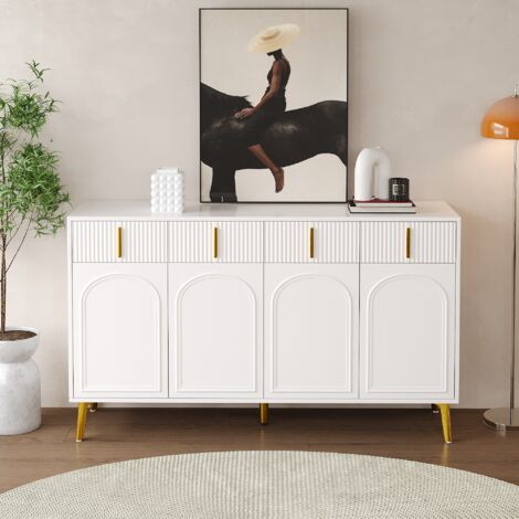 Modernes, Elegantes Sideboard Mit 4 Türen, Goldfar Produktbild-Vorschau 3