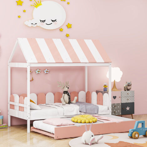 Letto Montessori Bambini TILA 8 - 80x160 Cm, Rosa, Rete A Doghe, Resistente 230 Kg - Foto 10