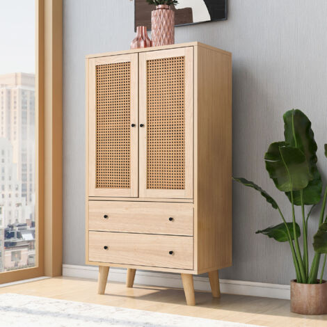 Sala da pranzo credenza soggiorno cassettiera mobili freestanding credenza contenitore tavolo TV con ante e cassetti credenza con ampio vano portaoggetti larghezza 60 cm