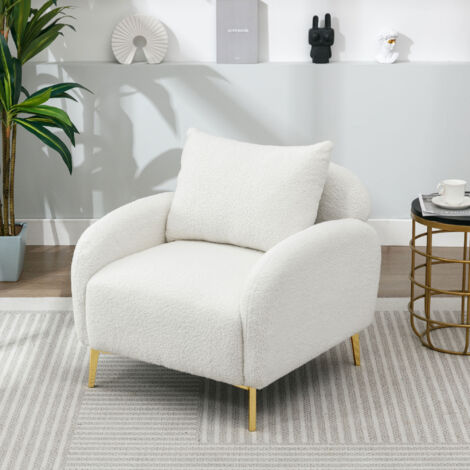 Cuscino Per Panca In Velluto Teddy Impermeabile, Spessore 4,5 Cm, 45x105 Cm, Fondo Antiscivolo E Fibbia, Fodera Lavabile, Colore Milk Tea