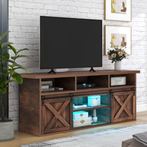 Trironsun Mobile TV: Supporto Per Televisione, Colore Marrone, Design Stabile E Sicuro