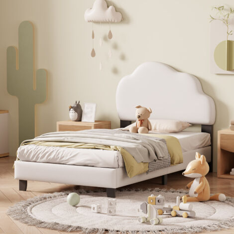 Lettino A Forma Di Dinosauro Per Bambini, 90x200 Cm, Verde, In PU E MDF