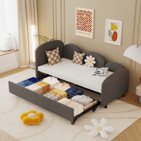8 Ruote Doppie Con Inserti - Per Divano Letto, Base Divano, Sedia Letto - Nero - Foto 5