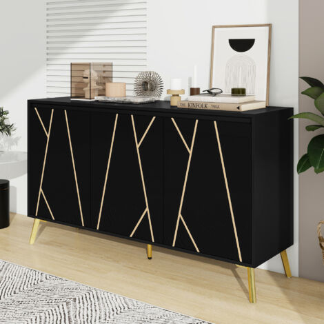 Buffet 3 ante Toronto nero 40cm