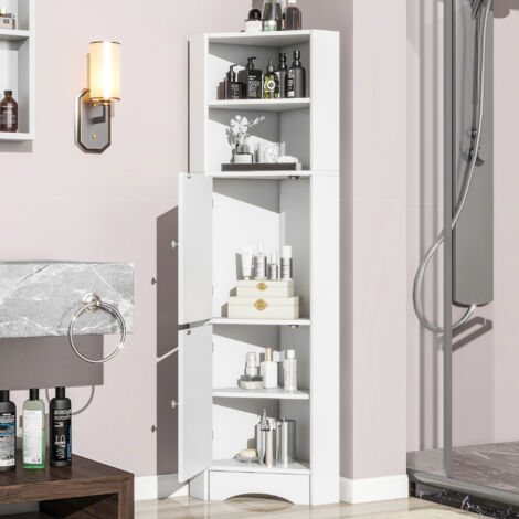 Mobile Da Bagno, Mobile Da Bagno, Mobile Ad Angolo Con Due Vani Portaoggetti, Vano A Giorno Con Ripiano Regolabile 365 X 365 X 155 Cm Nero 82868306 Mobile Da Bagno, Mobile Da Bagno, Mobile Ad Angolo Con Due Vani Portaoggetti, Vano A Giorno Con Ripiano Regolabile 365 X 365 X 155 Cm Nero 82868306