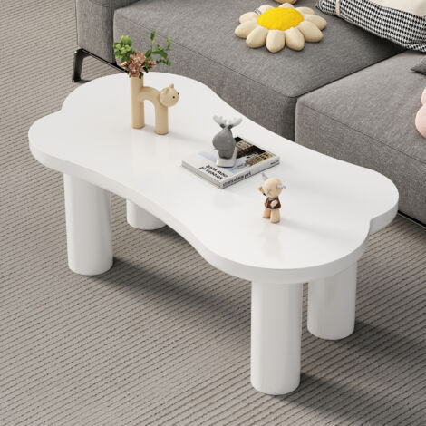 Tavolino Salotto Irregolare a Forma di Osso, Piano in MDF, Gambe con Base in Feltro | Italy Tavolino Salotto Irregolare a Forma di Osso, Piano in MDF, Gambe con Base in Feltro | Italy