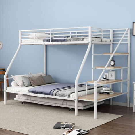 Letto a castello in metallo bianco 90x200 cm | Leroy Merlin