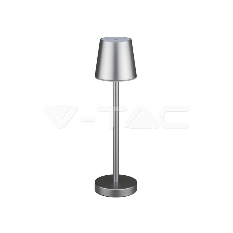 V-TAC Lampe de table LED 3W batterie rechargeable couleur blanche USB C  Touch Dimmable 4000K lampe de table de restaurant pour intérieur IP20 -  10192