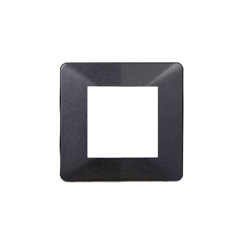 Lot De 4 Plaques Compatibles Avec Vimar Plana (2 Places/modules, Bois Foncé