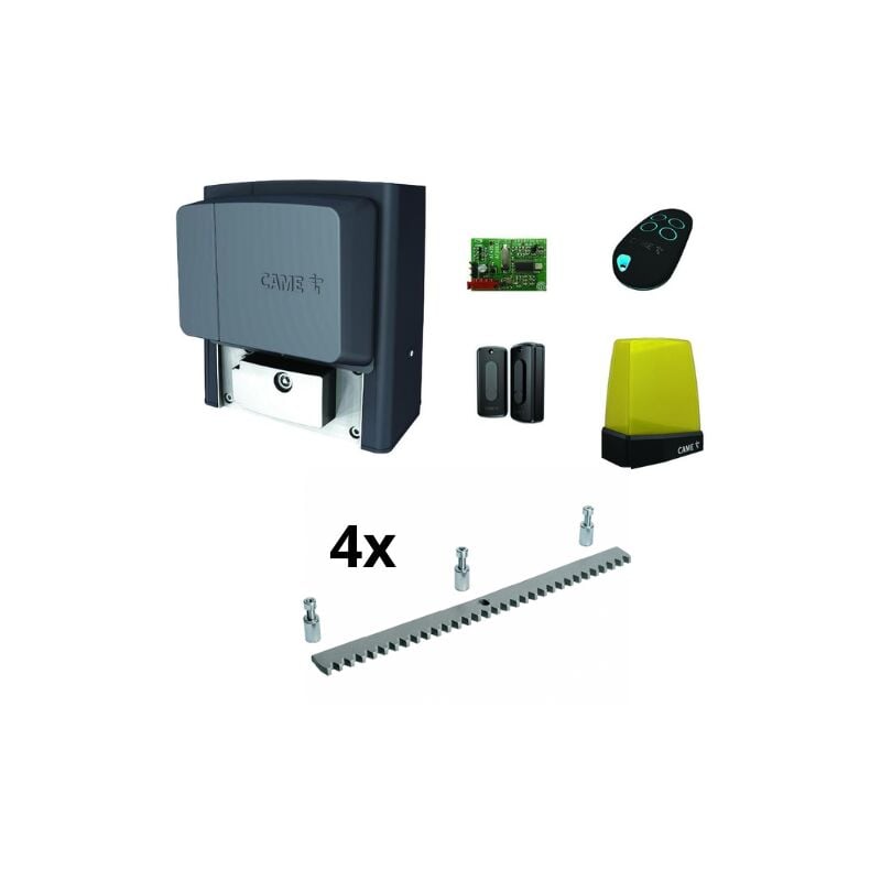 Kit portail coulissant Came U2313 BX78 800KG + 4M Crémaillère galvanisée