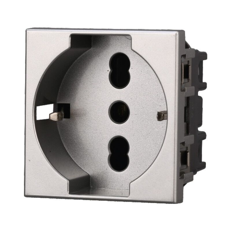 Presa Elettrica Bticino Axolute Franco/Belga 2P+T - 10/16A, Colore Bianco, Modulo HS4142