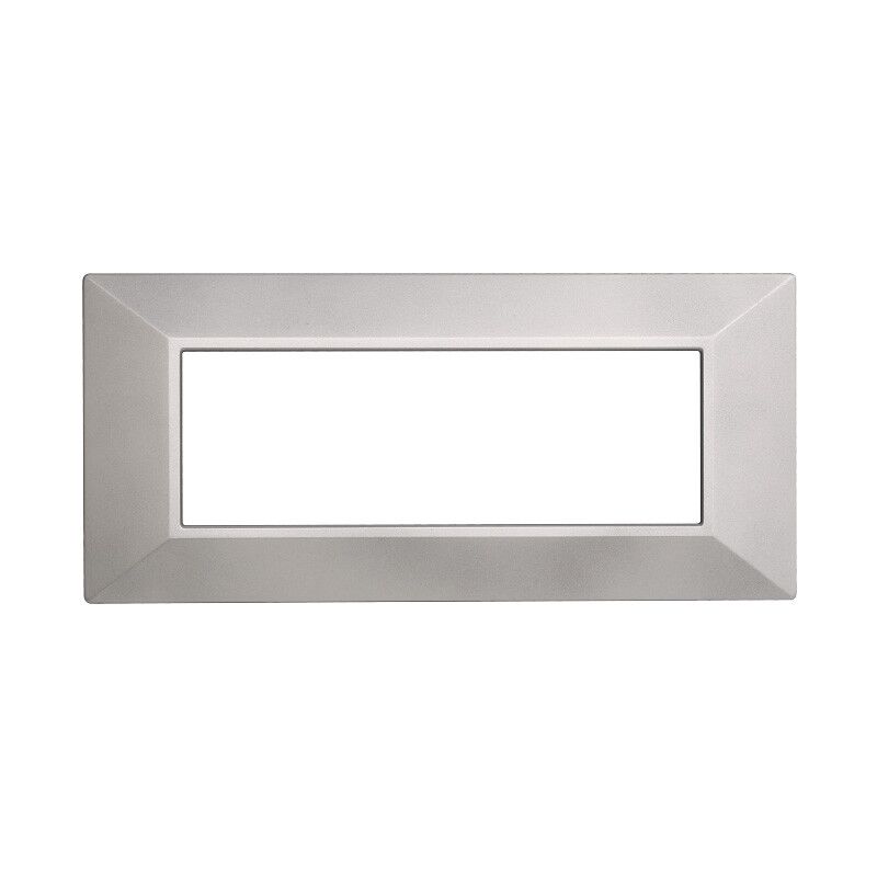 ETTROIT AN87607 Plaque Fine 6P Série Moon Couleur Acier Foncé Compatible Avec Bticino Axolute Air