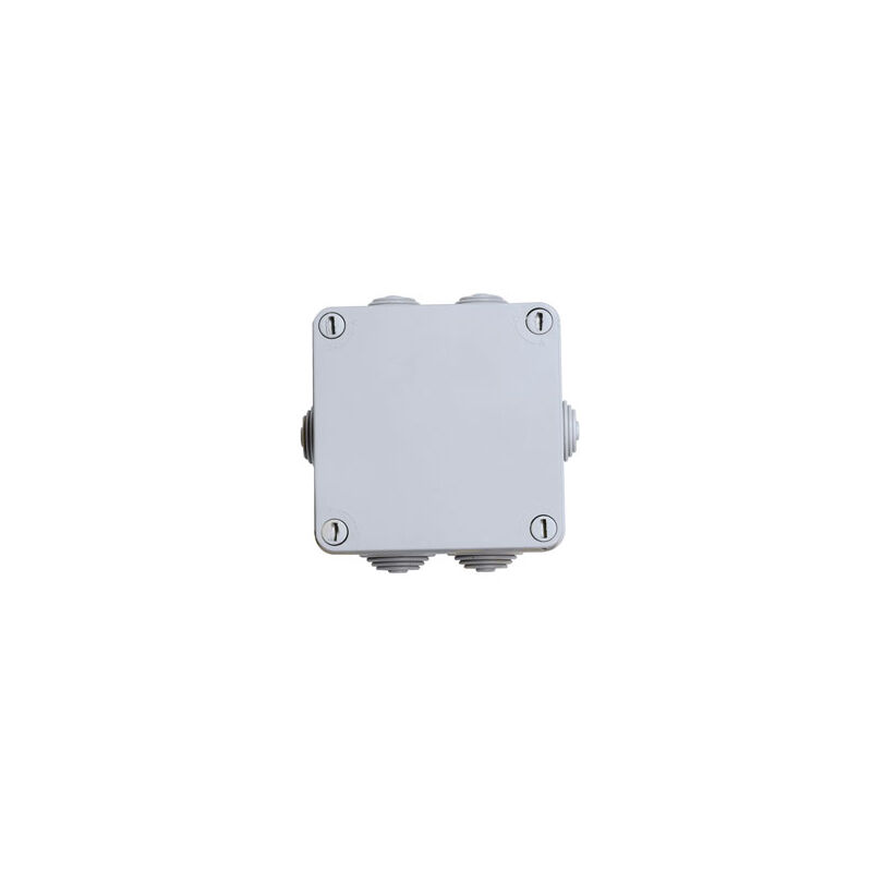 Boîte De Jonction étanche IP56 Avec Couvercle Vissé - Dimensions 300x220x180 Mm - Plastique Gris - Pour Installation Murale Ou Plafond