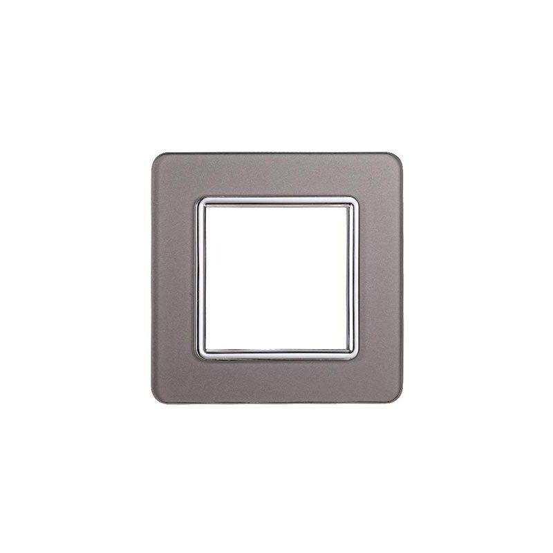 Support Métal Compatible Vimar Plana Pour 2 Modules/places - Pour Montage D'interrupteurs Et Prises, Sans Finition