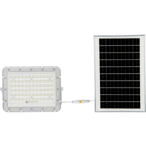 V-TAC VT-120W 7844 Projecteur d'éclairage LED, Panneau solaire 15 W blanc neutre blanc (1/10)