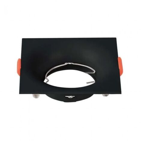 Support de spot encastré carré V-TAC pour spots LED GU10, noir