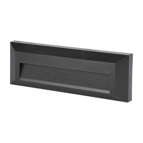 Eglo – Spot encastrable extérieur noir mat IP65 3W 4000K – Montage mural – 110 lm – Dimensions 230x80x28mm – 211328 - vt-1162-b-n