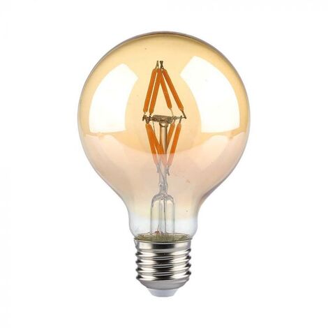 V-TAC VT-2004 Ampoule Led E27 4W G80 filament globe effet vintage lumière ambre 2200k - 217148 (1/5)