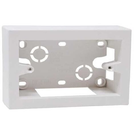 Boîtier mural modulaire 4 modules monobloc universel couleur blanc IP40 Ettroit MT3604 (1/2)