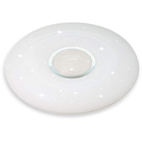 V-TAC VT-8405 Plafonnier LED 40W corps blanc rond 39cm lumière effet étoilé 3en1 dimmable avec télécommande - sku 2114941 (1/5)