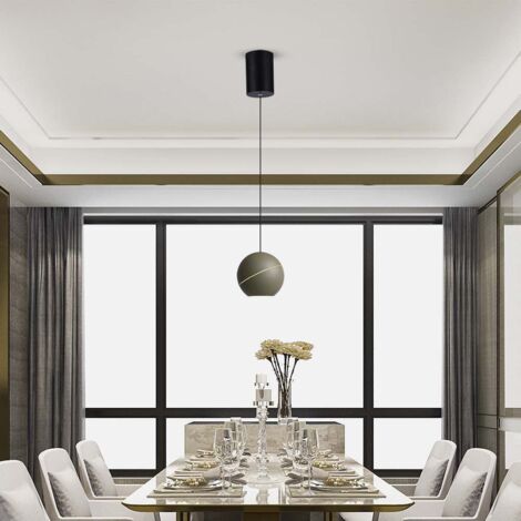 V-TAC VT-7796 Lustre suspension LED en forme de cloche 8,5W en métal doré champagne 12cm réglable 3000K - sku 8000 (1/5)
