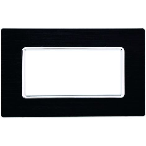 ETTROIT MT86610 Plaque aluminium 6P Couleur Bronze Compatible avec Bticino Matix (1/4)