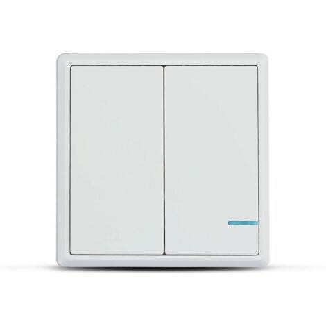 V-TAC Smart Home VT-5132 Commutateur sans fil à 2 boutons blanc IP54 - sku 8461 (1/5)