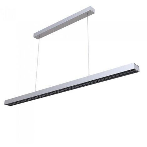 V-TAC PRO VT-7-61 lumière linéaire menée 60W suspension up&down samsung chip smd 4000K aluminium argent dimmable UGR6 - sku 607 (1/5)