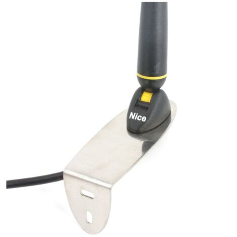 Nice – Antenne murale universelle 433,92 MHz – Câble RG-58 de 2,5 m – Support métallique inclus – Portée jusqu'à 100 mètres - 92Mhz