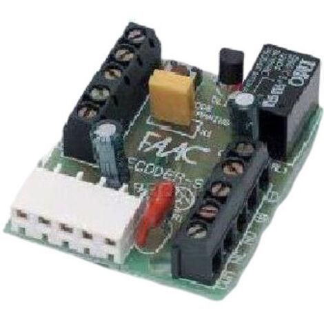 Faac – Récepteur radio pour motorisation 433.92 MHz – Alimentation 12/24V AC/DC – Portée jusqu'à 100m – Technologie SLH – 785506