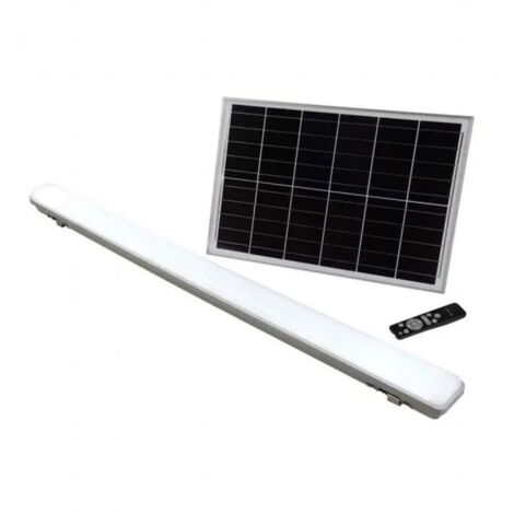 V-Tac – Led solaire tri proof 6500 18W – Indice IP65 – 1000 lumens – Télécommande incluse – Installation murale et plafond - vt-120018-18w-capteur