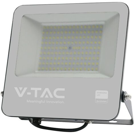 V-tac projecteur led samsung chip 100w 6400k ip65 noir vt- 44104-b - 23441