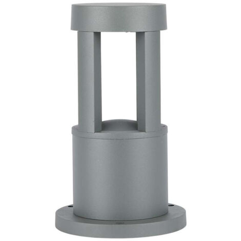 V-TAC VT-830 lampe de jardin LED grise 10W fixation au sol 25cm IP65 COB blanc chaud 3000K - 128319