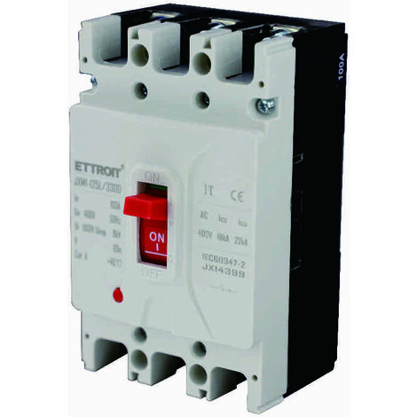ETTROIT MCCB 3P 100A 400V-22KA MCCB MCCB Disjoncteur à boîtier moulé JX14399 (1/3)