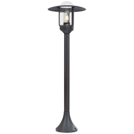 V-Tac – Lampe de jardin LED 97,5 cm – E27 jusqu'à 60W – IP44 résistant aux projections d'eau – Aluminium noir mat pour extérieur
