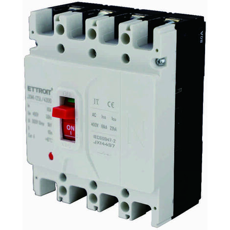 ETTROIT JX14497 MCCB MCB Disjoncteur à boîtier moulé 4P 80A 380V-25KA (1/3)