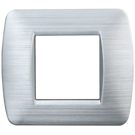 Ettroit Plaque Compatible Bticino Livinglight 3 Modules Slim Couleur Titane 57512292