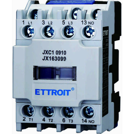 ETTROIT JX163099 JXC1 Contacteur AC 220V 50/60Hz Bobine 3P 3 pôles Normalement ouvert Ie 9A Ue 380V