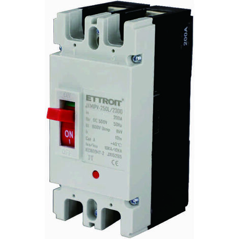 ETTROIT JX15295 MCCB MCB Disjoncteur à boîtier moulé 2P 200A DC 500V-10KA