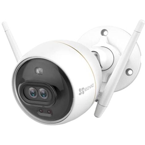EZVIZ C3X Caméra Bullet Wi-Fi avec vision nocturne couleur, double objectif, alarme active et détection intelligente par IA