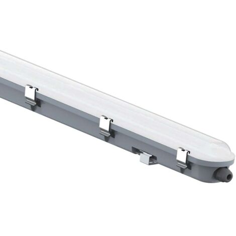 Plafonnier LED étanche V-TAC 36 W 120 lm/W Capteur micro-ondes 150 cm 6500 K IP65 – SKU 24016 (1/5)