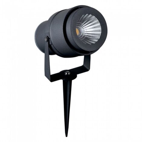 V-TAC VT-857 led lampe de jardin de spike 12W lumière verte réglable gris IP65 - SKU 7552